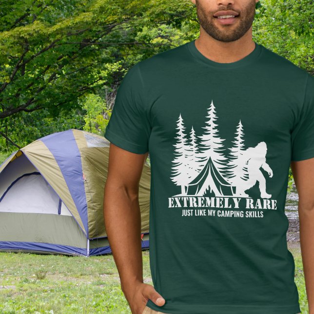 BigFoot Camping Forest Extremely Rare Funny Custom T-Shirt (Creator Uploaded)