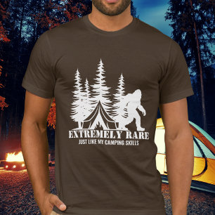 BigFoot Camping Forest Extremely Rare Funny Custom T-Shirt