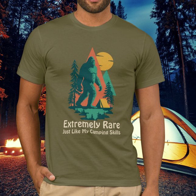 BigFoot Camping Forest Mountains Funny Custom T-Shirt (Creator Uploaded)