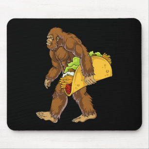 Bigfoot Carrying Taco Funny Cinco De Mayo Boys Men Mouse Mat