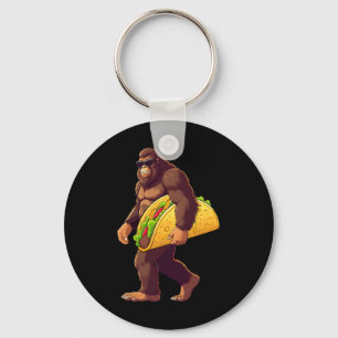 Bigfoot Carrying Taco Funny Taco Lover Boys Men Sa Key Ring