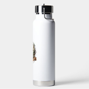 Bigfoot Cat Bigfoot Sasquatch Cat Vintage Vector A Water Bottle