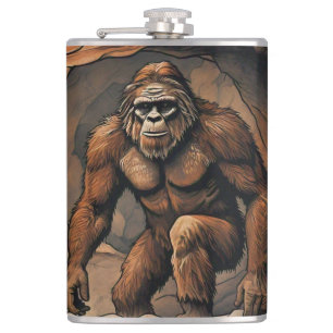 Bigfoot Cave Hip Flask