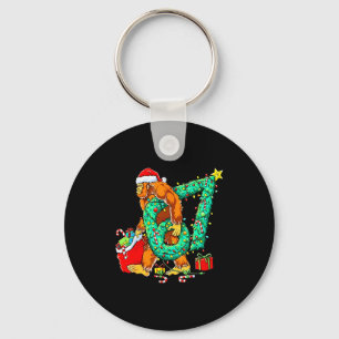 Bigfoot Christmas 67 Funny Meme Six Seven Xmas Boy Key Ring