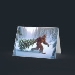 BIGFOOT CHRISTMAS - DECORATED TREE HOLIDAY CARD<br><div class="desc">Bigfoot Christmas This Christmas card beautifully captures the elegance and charm of the holiday season. Bigfoot, depicted with a sense of wonder and joy, embodies the magic of this time of year. Prepare to share joy and happiness with our exquisite Bigfoot Christmas card. It's guaranteed to bring a smile to...</div>