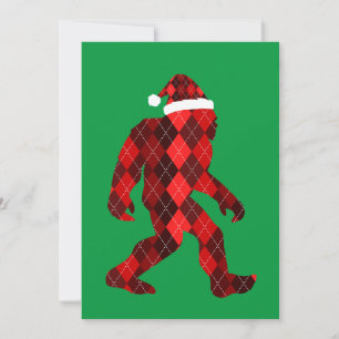 Bigfoot Christmas - Funny Christmas  Invitation