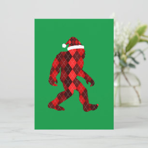 Bigfoot Christmas - Funny Christmas  Invitation