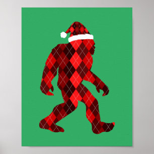 Bigfoot Christmas - Funny Christmas   Poster