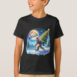 Bigfoot Christmas Santa Holiday Sasquatch Xmas T-Shirt
