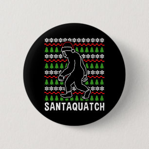 Bigfoot Christmas Shirt 6 Cm Round Badge
