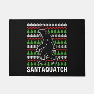 Bigfoot Christmas Shirt Doormat