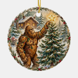 Bigfoot Christmas Tree Ornament