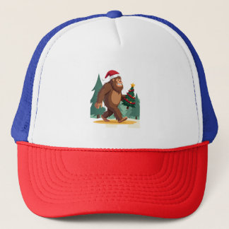 Bigfoot Christmas Tree Santa Hat (2)