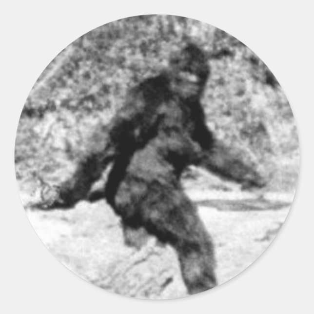 Bigfoot Classic Round Sticker (Front)