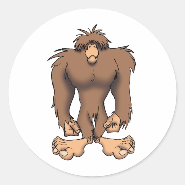 BIGFOOT CLASSIC ROUND STICKER (Front)
