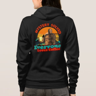 Bigfoot Coffee Mystery Solved Humour Hoodie