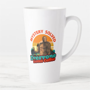 Bigfoot Coffee Mystery Solved Humour Latte Mug
