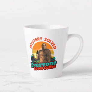 Bigfoot Coffee Mystery Solved Humour Latte Mug