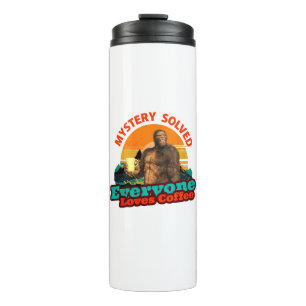 Bigfoot Coffee Mystery Solved Humour Thermal Tumbler