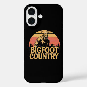  Bigfoot Country Yelling Retro Style iPhone 16 Case