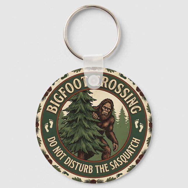 Bigfoot Crossing Key Ring (Back)