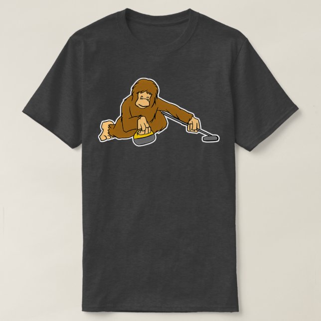 Bigfoot Curling T-Shirt (Design Front)