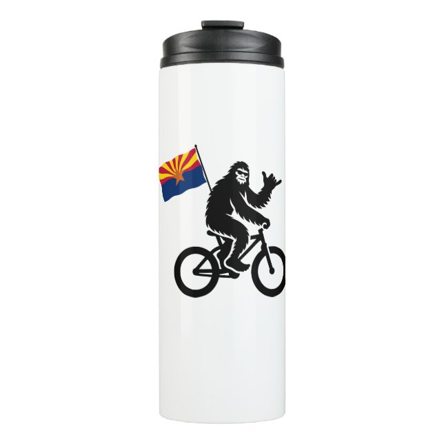 Bigfoot Cycling Arizona Flag Thermal Tumbler (Front)