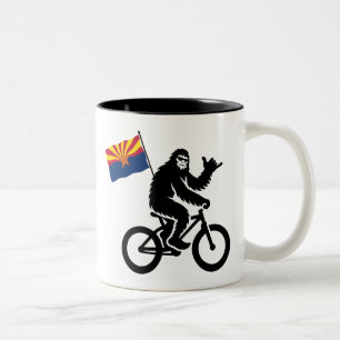 Bigfoot Cycling Arizona Flag Two-Tone Coffee Mug