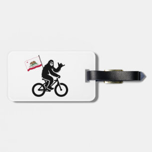 Bigfoot Cycling California Flag Luggage Tag