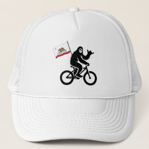 Bigfoot Cycling California Flag Trucker Hat