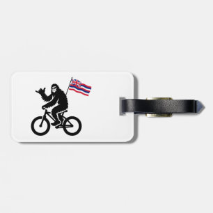 Bigfoot Cycling Hawaii Flag Luggage Tag
