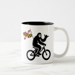 Bigfoot Cycling Maryland Flag Two-Tone Coffee Mug