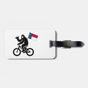 Bigfoot Cycling North Carolina Flag Luggage Tag