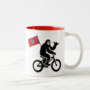 Bigfoot Cycling Tennessee Flag Two-Tone Coffee Mug