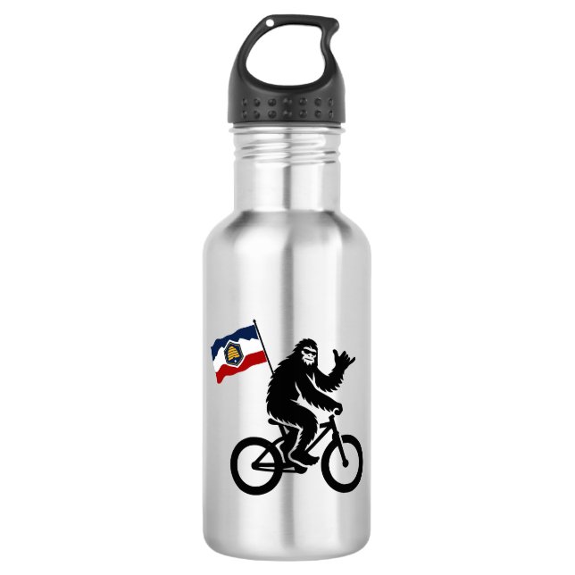 Bigfoot Cycling Utah Flag 532 Ml Water Bottle (Front)