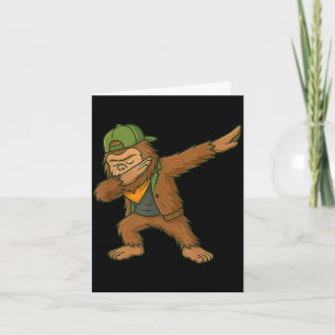 Bigfoot Dab Sasquatch Streetwear Funny Men Women K Card
