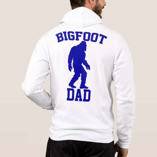Bigfoot Dad - Funny Bigfoot Hoodie (Back)