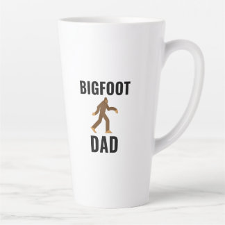 Bigfoot dad latte mug