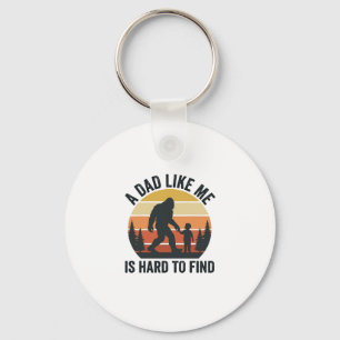 Bigfoot Dad Like Me Is Hard to Find Vintage Shirt_ Key Ring