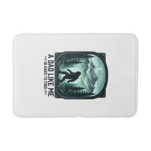 Bigfoot Dad Vintage Engraving Funny Father Shirt D Bath Mat