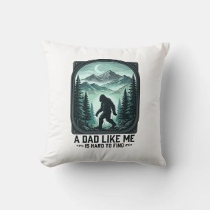 Bigfoot Dad Vintage Engraving Funny Father Shirt D Cushion
