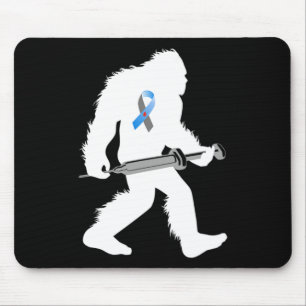 Bigfoot Diabetic Awareness Sasquatch Type 1 Diabet Mouse Mat