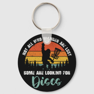 Bigfoot Disc Golf Big Foot Sasquatch Gifts For Men Key Ring