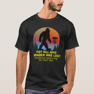 Bigfoot Disc Golf Sasquatch Chain Tosser Funny Big T-Shirt