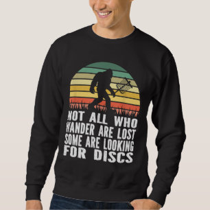 Bigfoot Disc Golf Sasquatch Yeti Frisbee Golf Ulti Sweatshirt