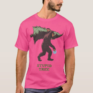 Bigfoot Disc Golf Stupid Tree T-Shirt