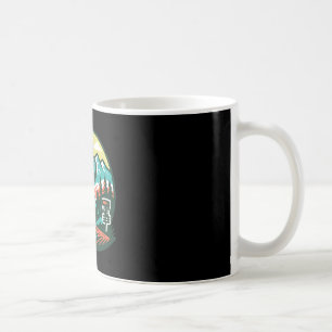Bigfoot Disc Golfer Sasquatch Disc Golf Retro Coffee Mug