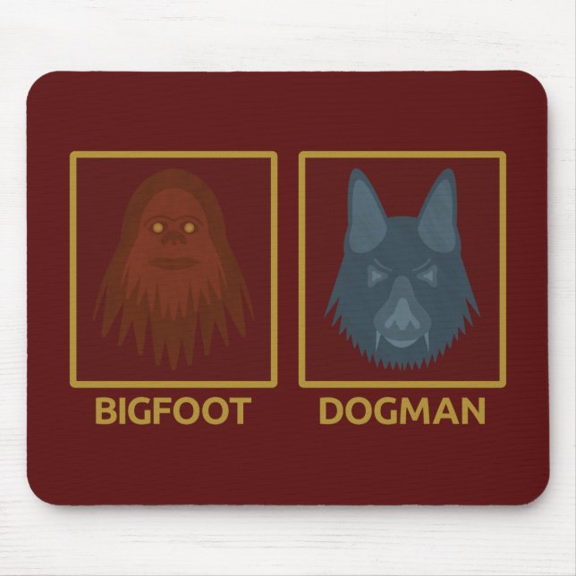 Bigfoot & Dogman Mousepad (Front)