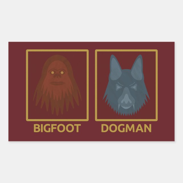 Bigfoot & Dogman Sticker (Front)