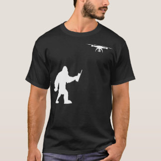 Bigfoot Drone Pilot Drone Gift Pilot Flying T-Shirt
